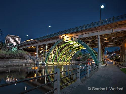 Laurier Street Bridge At Dawn_P1120004-6.jpg - Photographed along the Rideau Canal Waterway at Ottawa, Ontario, Canada.